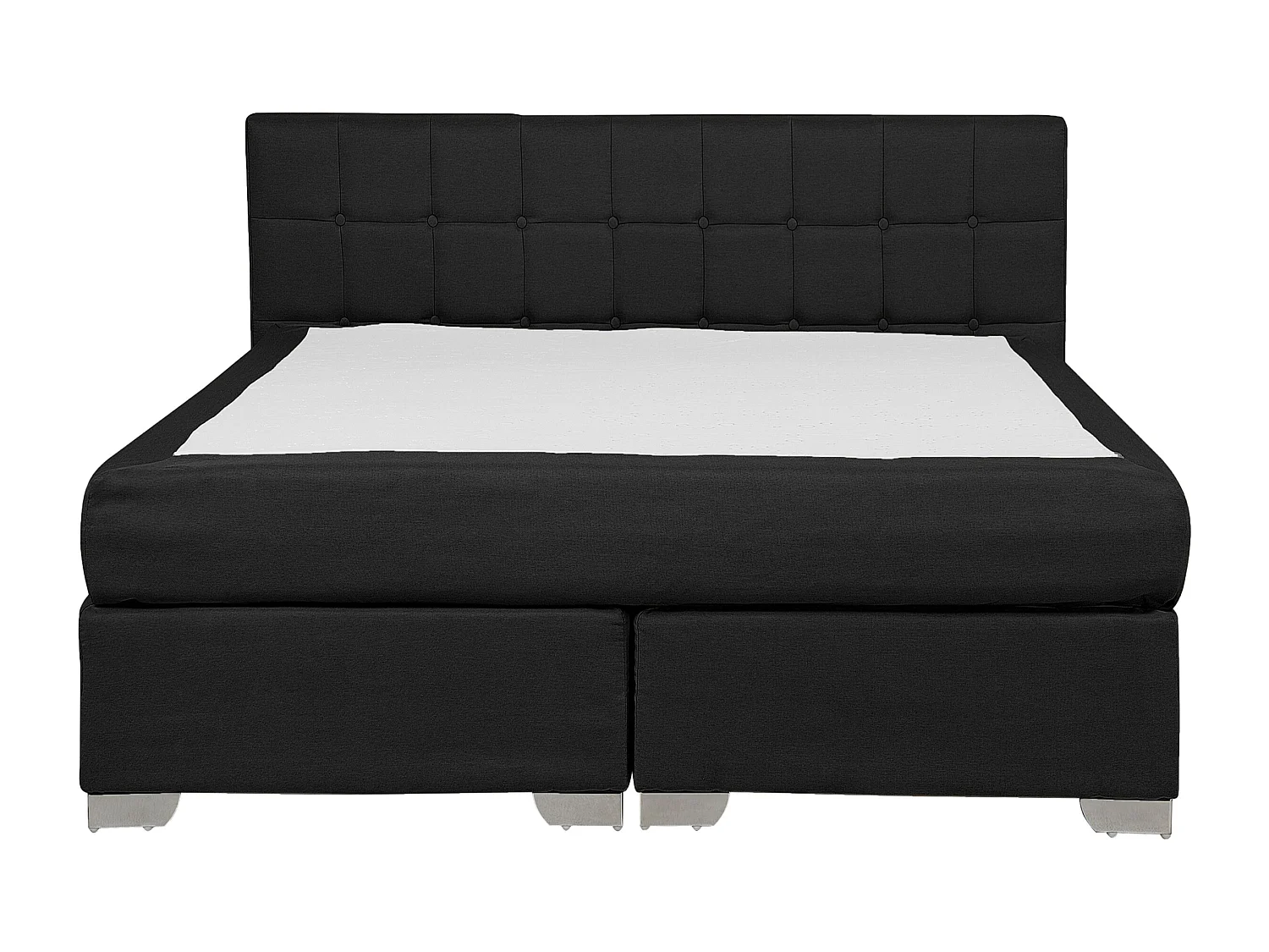 Boxspringbett Polsterbett in Schwarz Doppelbett 140x200 cm modernes Designerbett