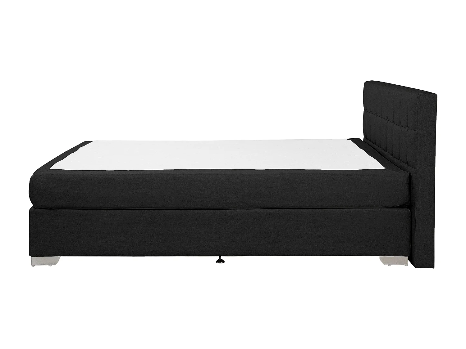 Lit Boxspring Tissu ADMIRAL 140 x 200 cm Noir