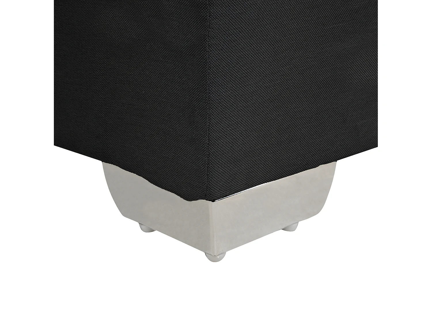 Lit Boxspring Tissu ADMIRAL 140 x 200 cm Noir