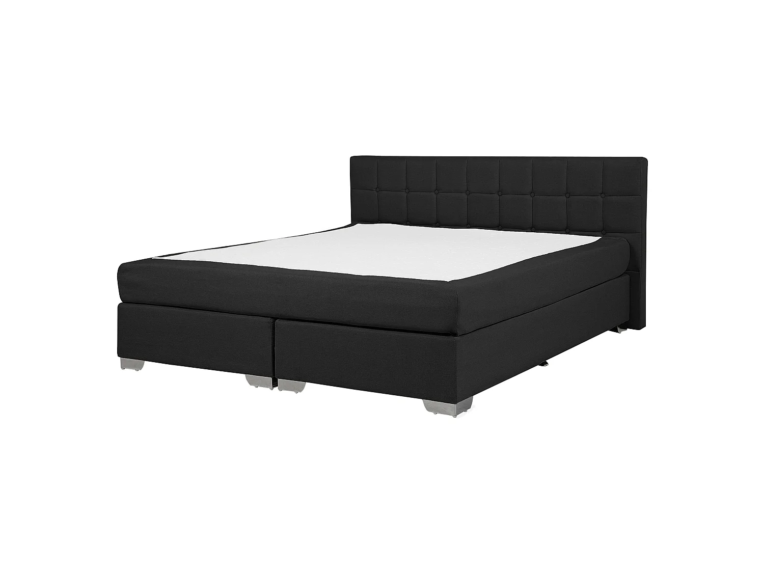 Boxspring Stof ADMIRAL 140 x 200 cm Zwart