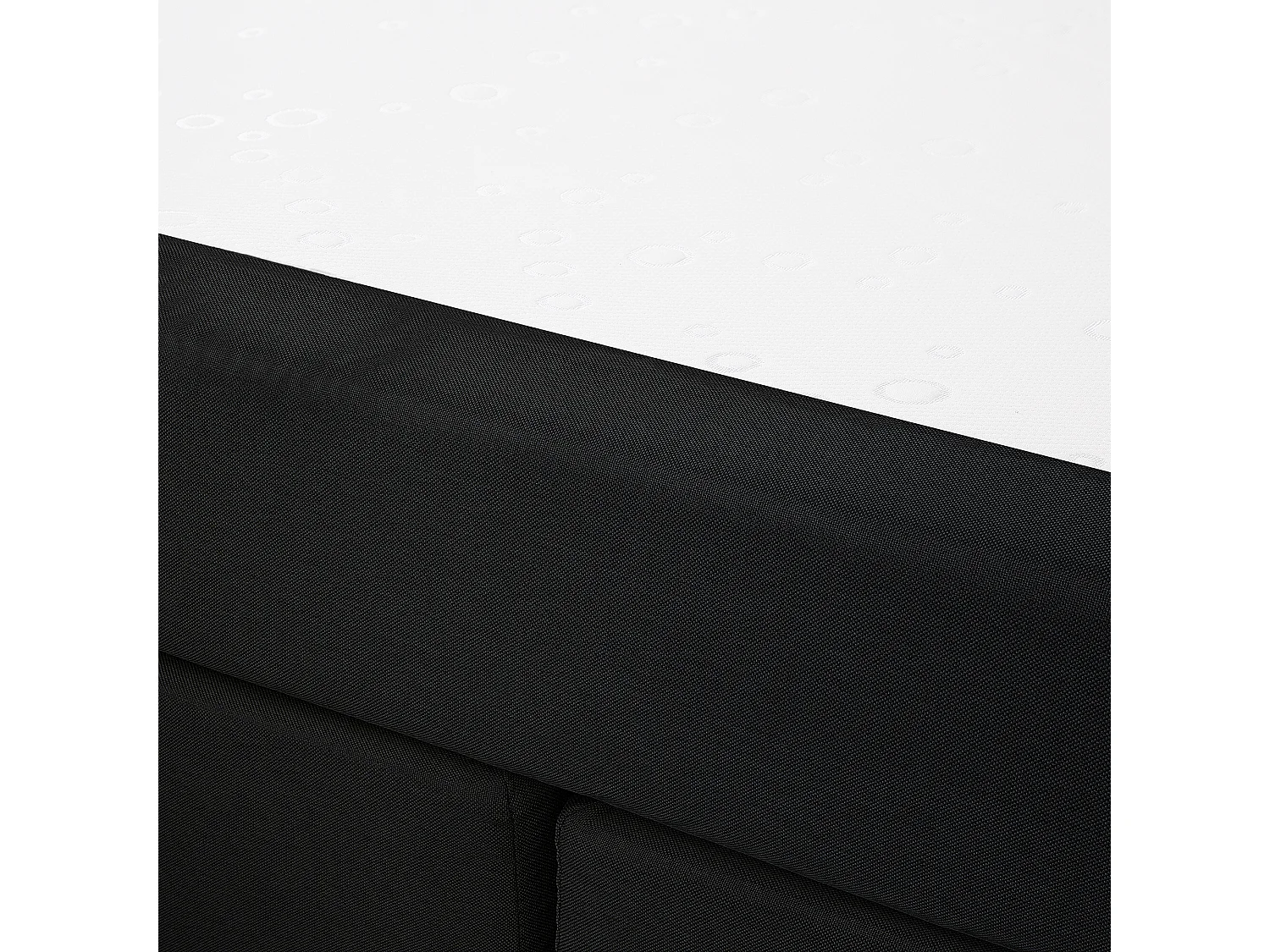 Boxspring Stof ADMIRAL 140 x 200 cm Zwart