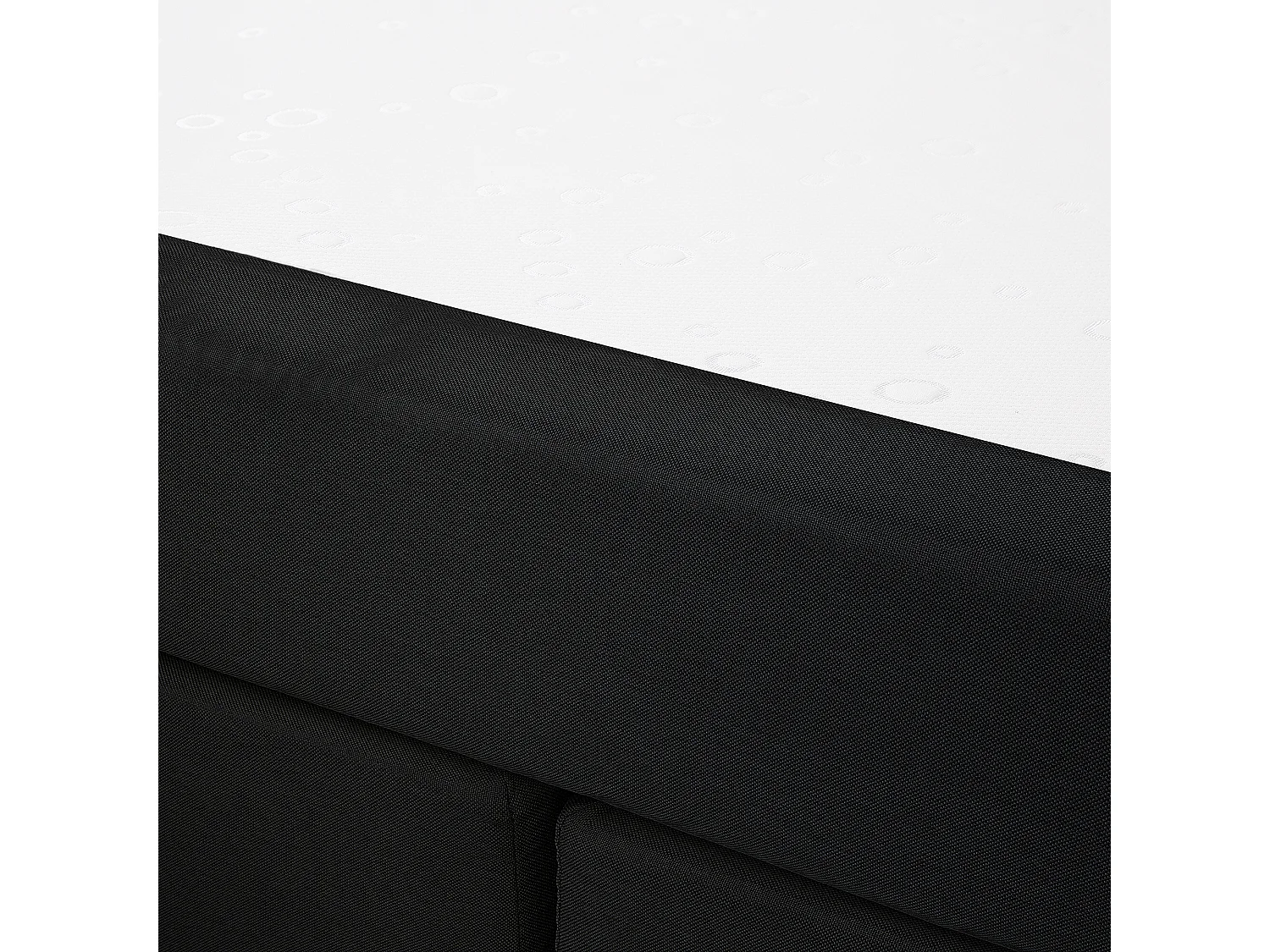 Lit Boxspring Tissu ADMIRAL 140 x 200 cm Noir