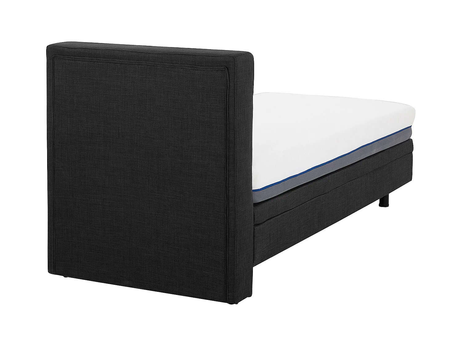 Lit réglable Tissu DUKE 90 x 200 cm Gris foncé