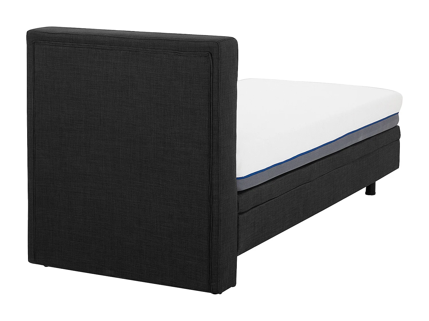 Lit réglable Tissu DUKE 90 x 200 cm Gris foncé