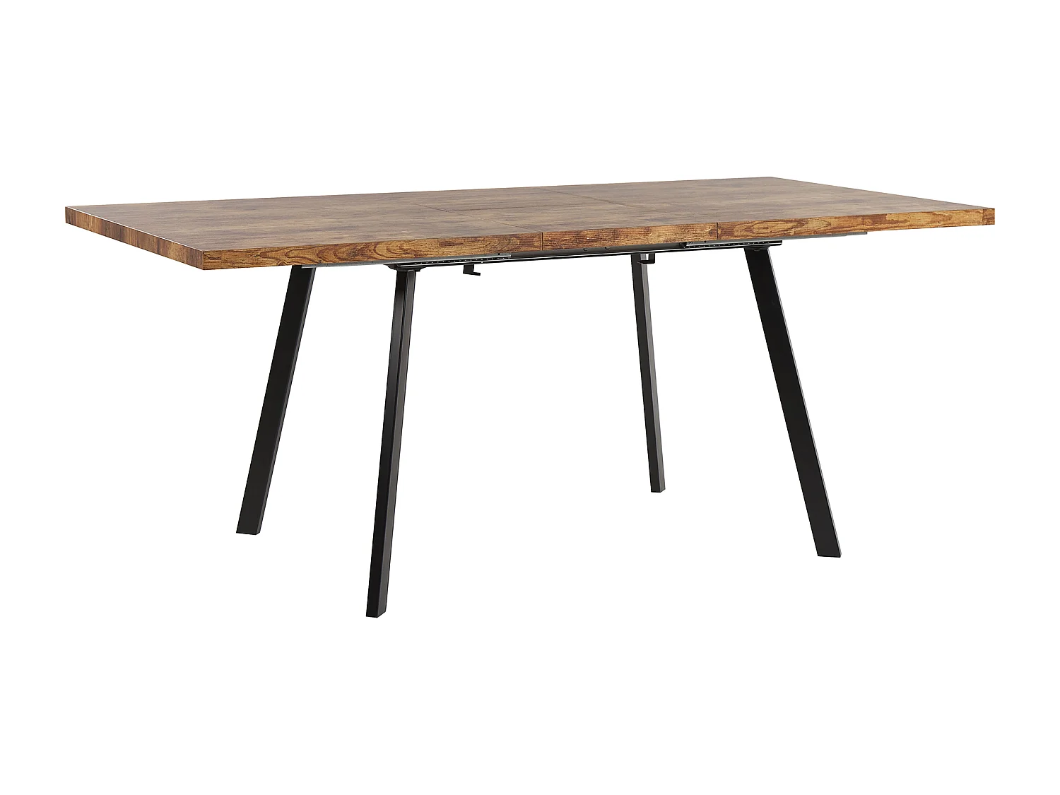Table de salle à manger extensible HARLOW Marron foncé 140/180 cm 90 cm