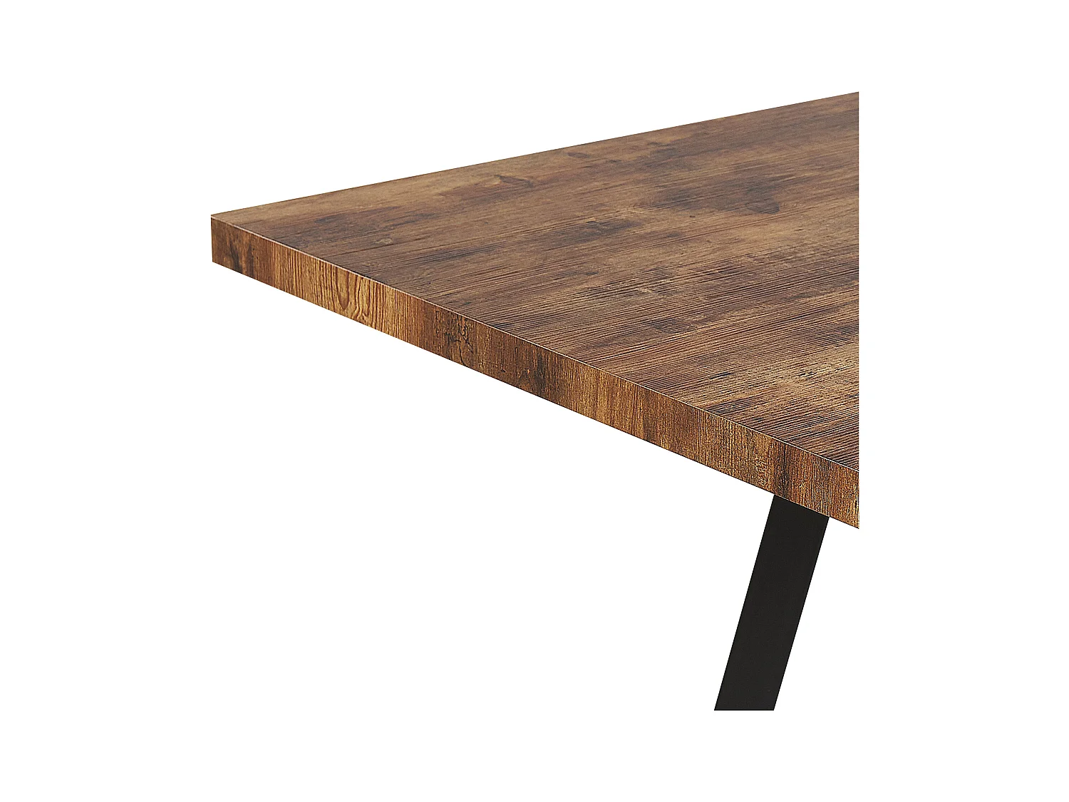 Table de salle à manger extensible HARLOW Marron foncé 140/180 cm 90 cm