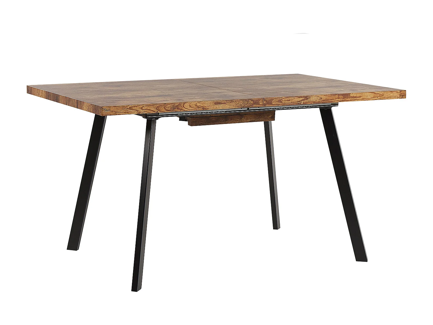 Table de salle à manger extensible HARLOW Marron foncé 140/180 cm 90 cm