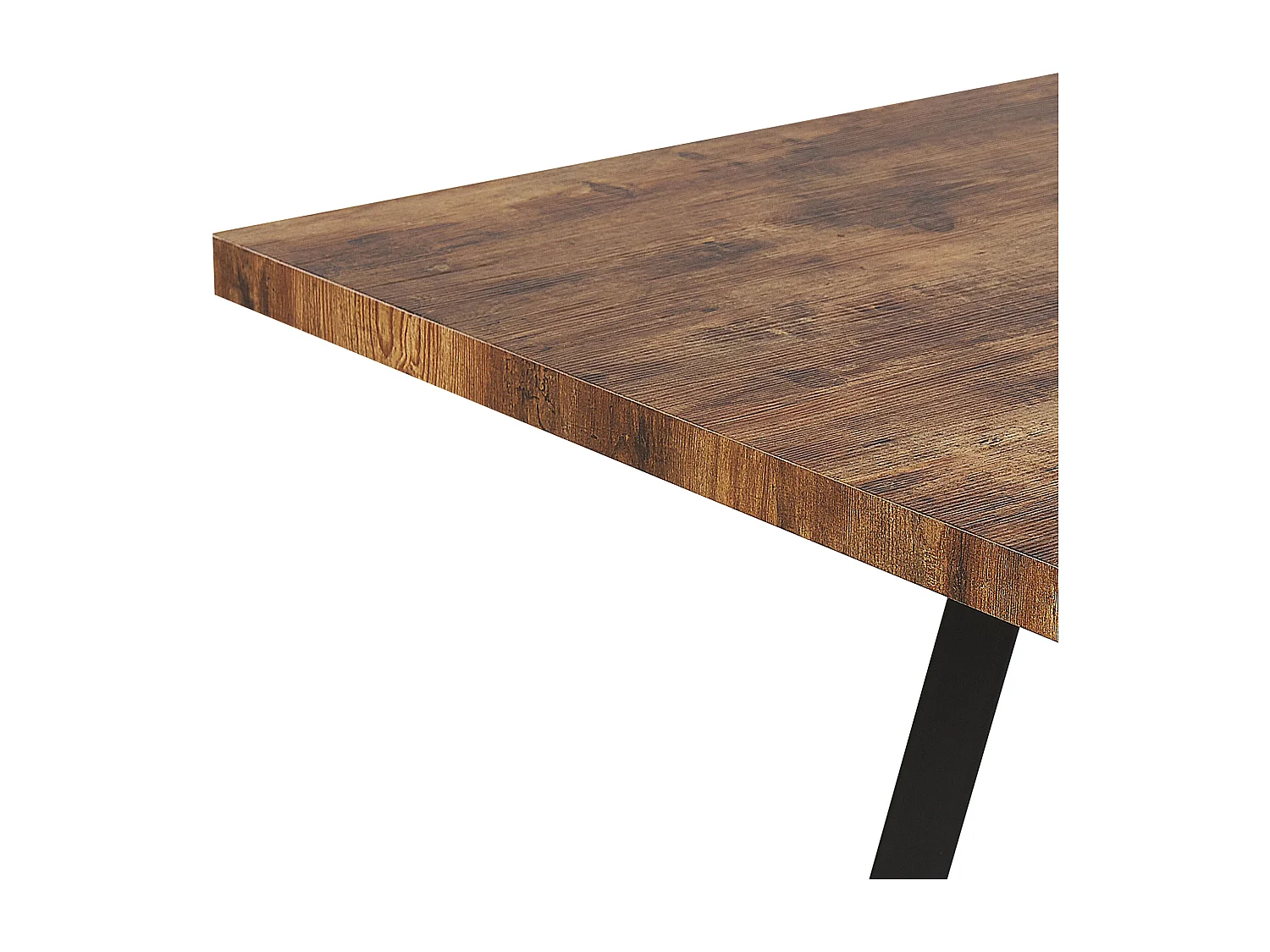 Table de salle à manger extensible HARLOW Marron foncé 140/180 cm 90 cm