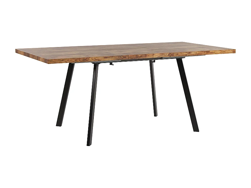 Table de salle à manger extensible HARLOW Marron foncé 140/180 cm 90 cm