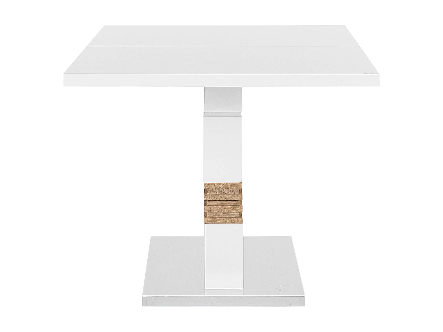 Table de salle à manger extensible SANTANA Blanc 160/200 cm 90 cm