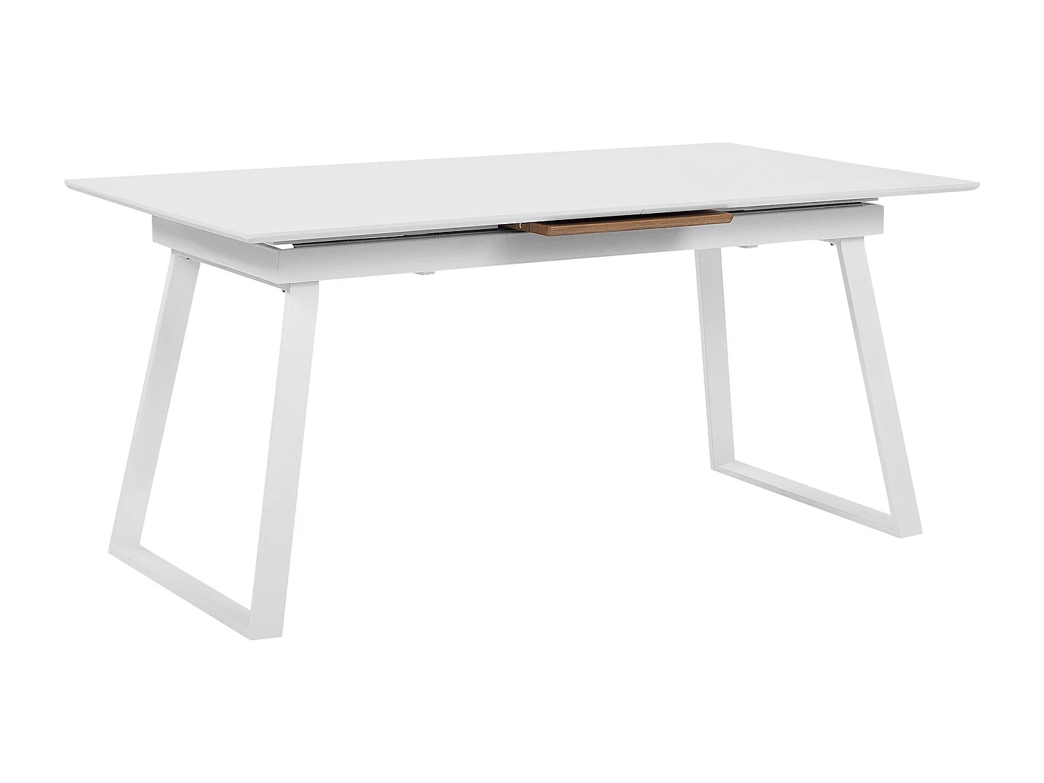 Eettafel uitschuifbaar KALUNA Wit 160/200 cm 90 cm