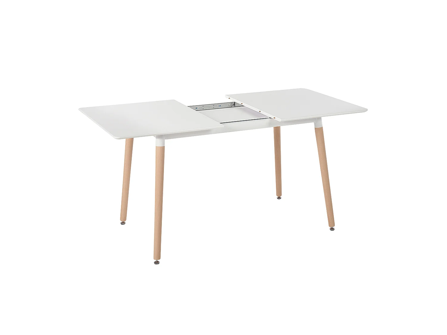 Tavolo da pranzo estensibile MIRABEL Bianco 120/150 cm 80 cm