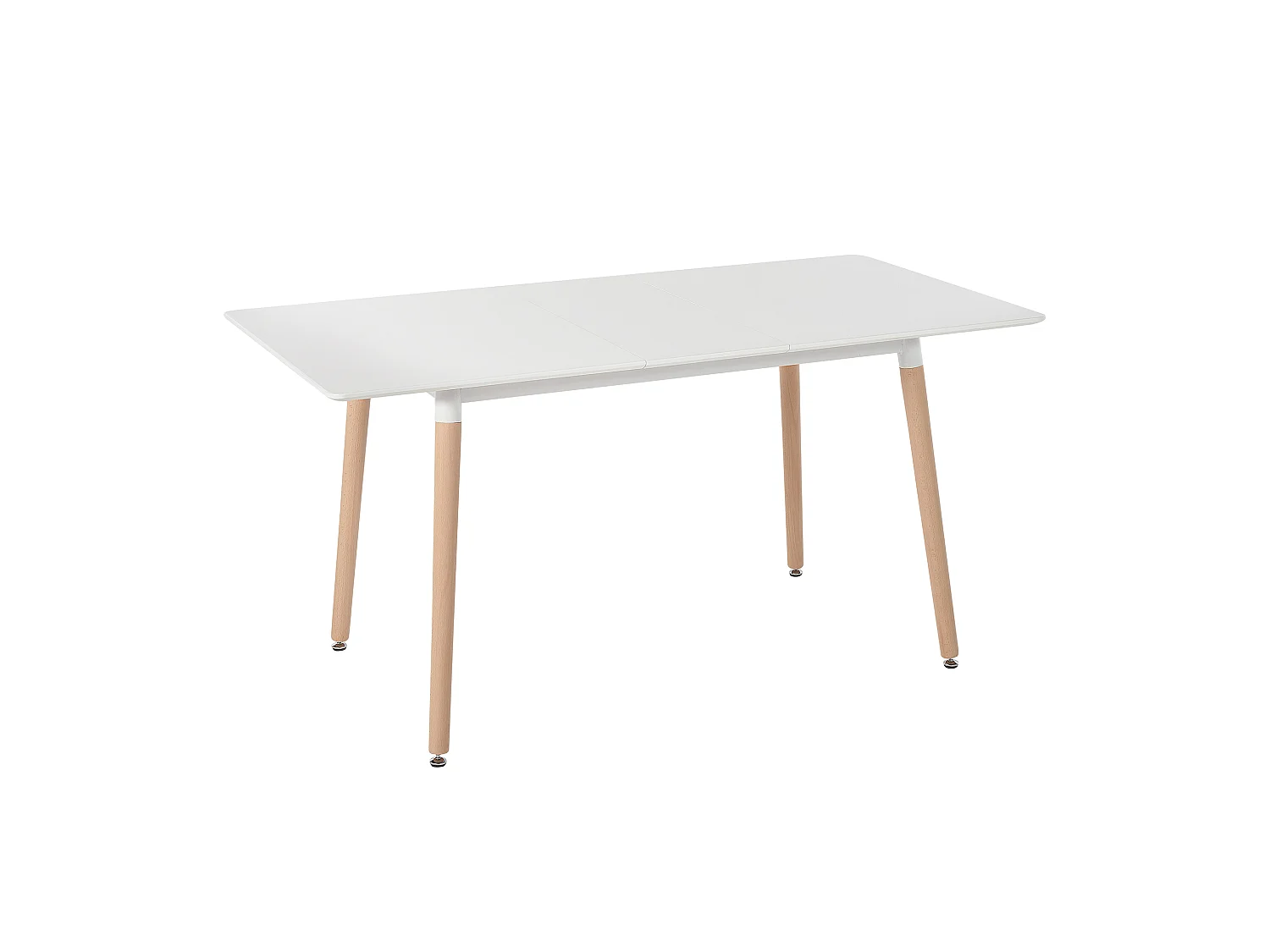 Table de salle à manger extensible MIRABEL Blanc 120/150 cm 80 cm