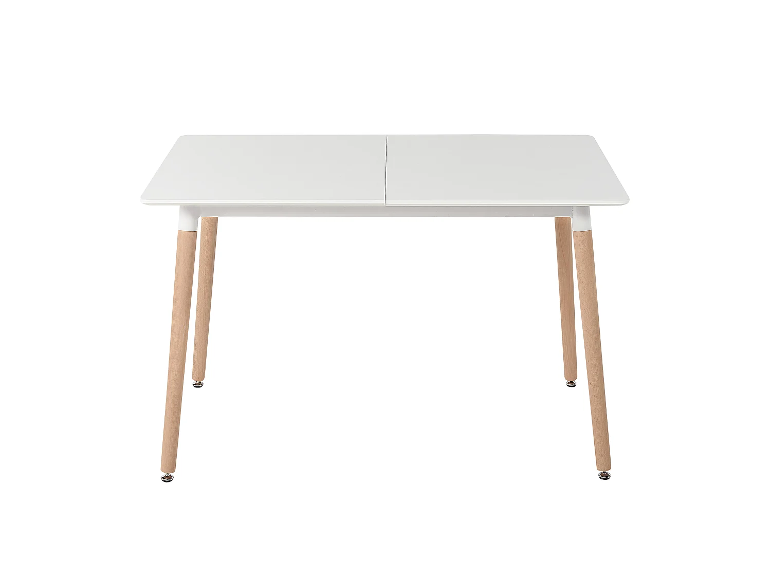Mesa de comedor extensible MIRABEL Blanco 120/150 cm 80 cm