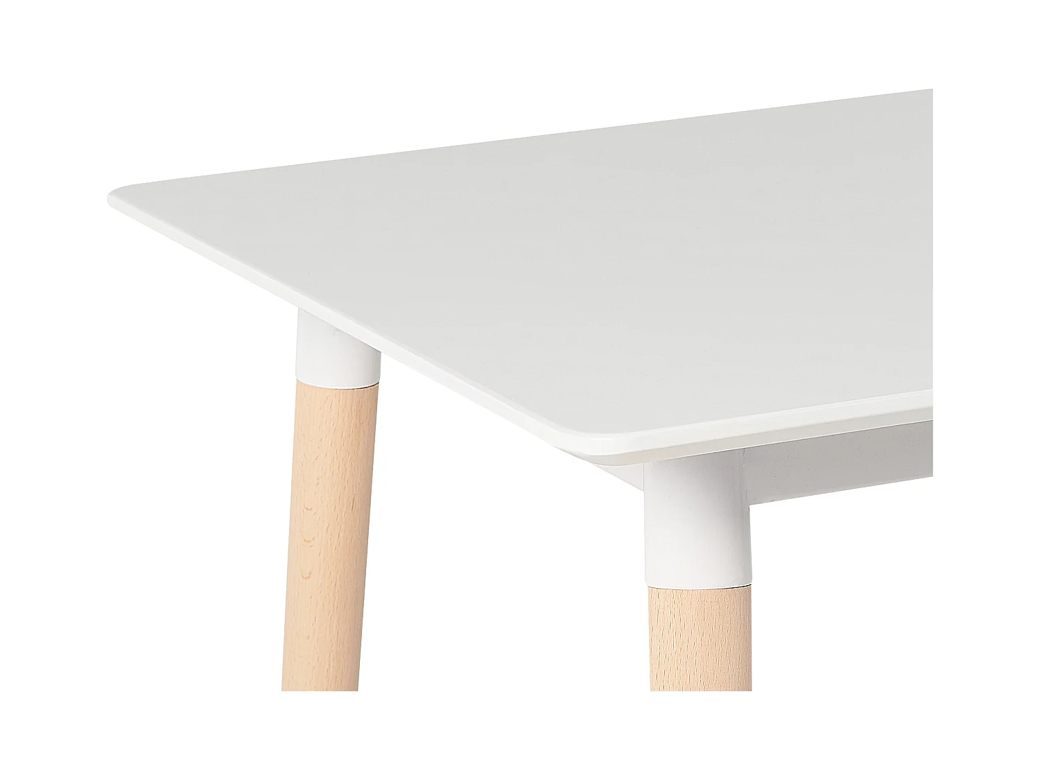 Mesa de comedor extensible MIRABEL Blanco 120/150 cm 80 cm
