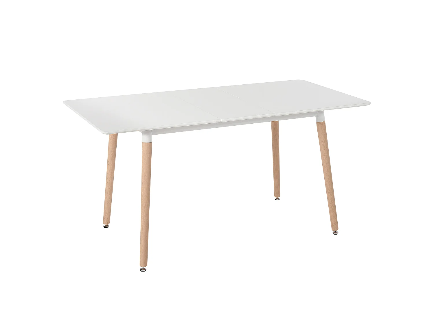 Mesa de jantar extensível MIRABEL Branco 120/150 cm 80 cm