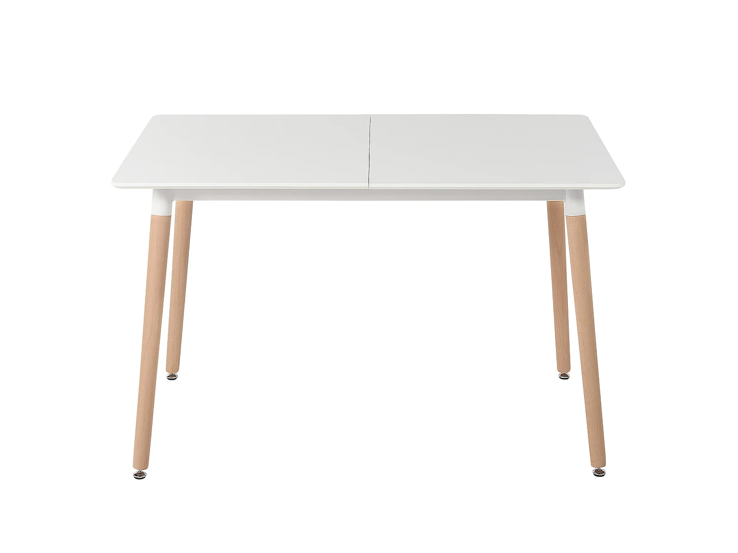 Mesa de jantar extensível MIRABEL Branco 120/150 cm 80 cm