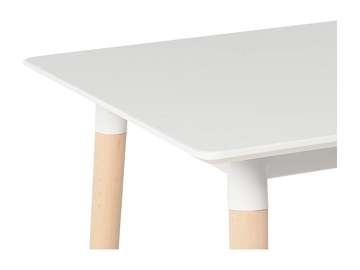 Mesa de jantar extensível MIRABEL Branco 120/150 cm 80 cm