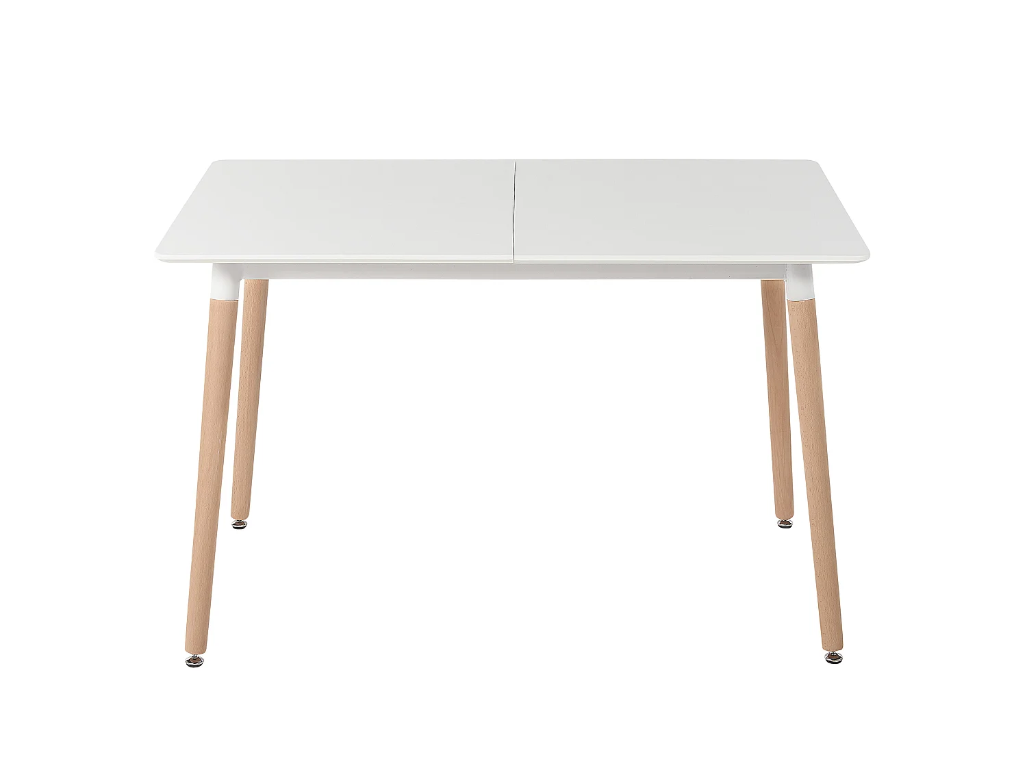 Table de salle à manger extensible MIRABEL Blanc 120/150 cm 80 cm