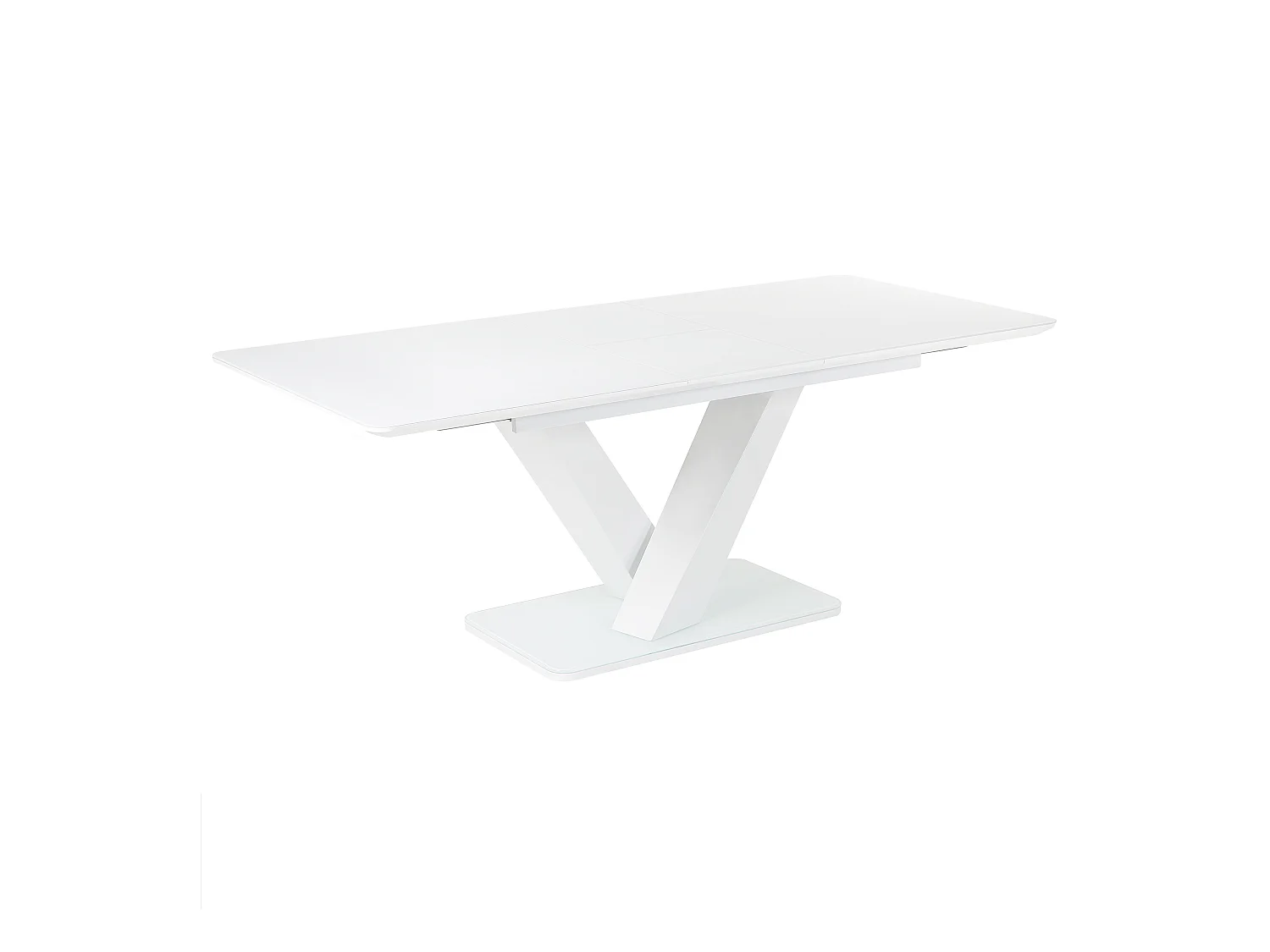 Table de salle à manger extensible SALTUM Blanc 160/200 cm 90 cm
