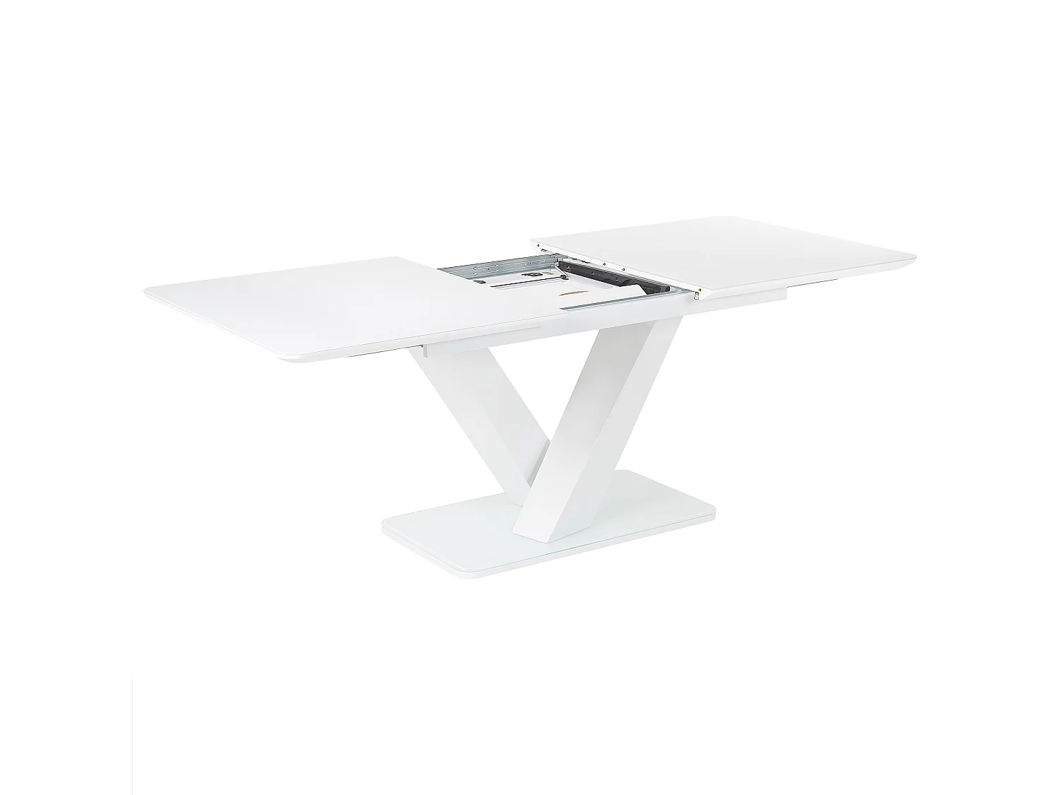 Table de salle à manger extensible SALTUM Blanc 160/200 cm 90 cm