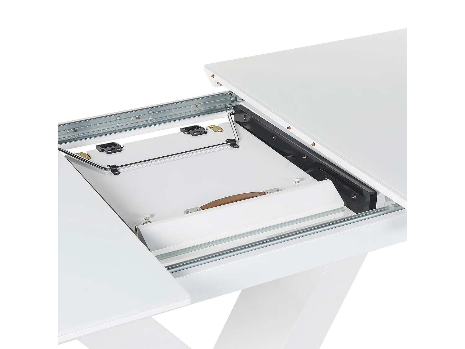 Table de salle à manger extensible SALTUM Blanc 160/200 cm 90 cm