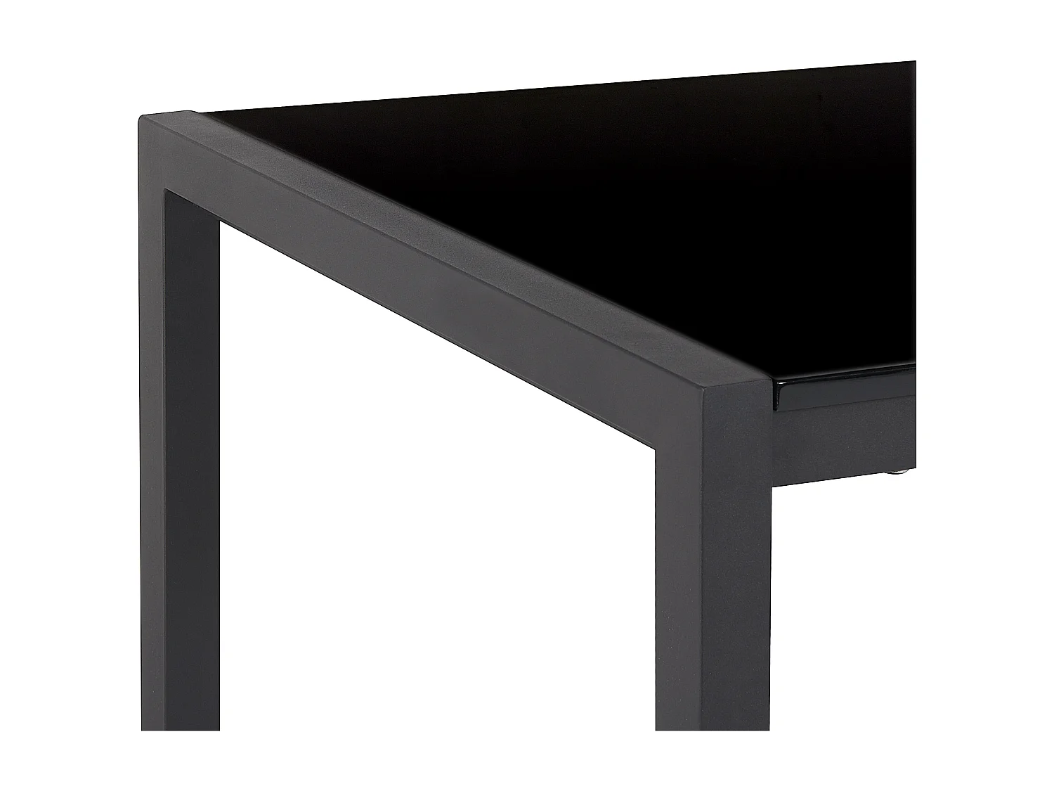 Mesa de jantar extensível GRANADA Preto 120/160 cm 80 cm