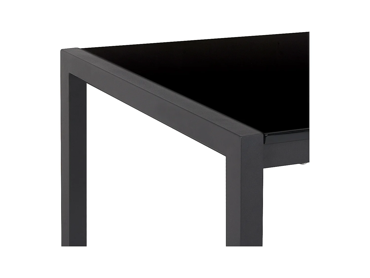 Table de salle à manger extensible GRANADA Noir 120/160 cm 80 cm