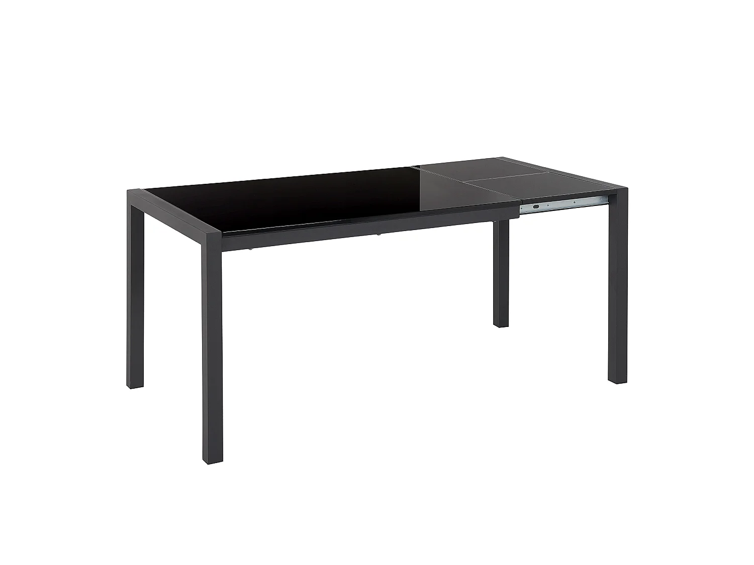 Tavolo da pranzo estensibile GRANADA Nero 120/160 cm 80 cm