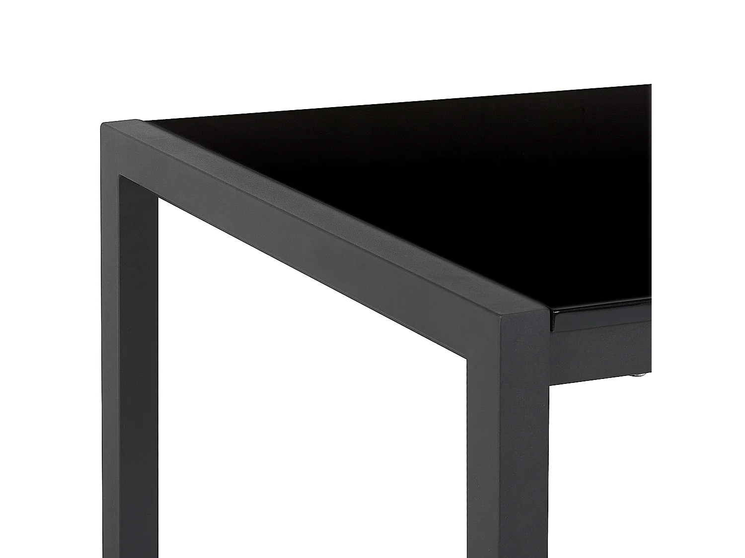 Esstisch schwarz 120/160 x 80 cm ausziehbar für 6 Personen modern Granada