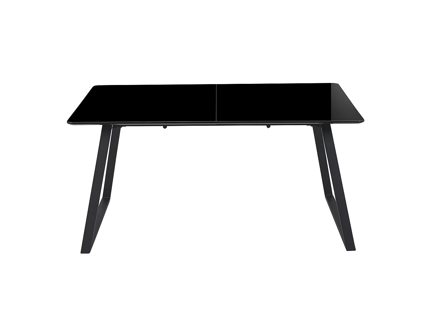 Table de salle à manger extensible TOURAN Noir 150/180 cm 90 cm