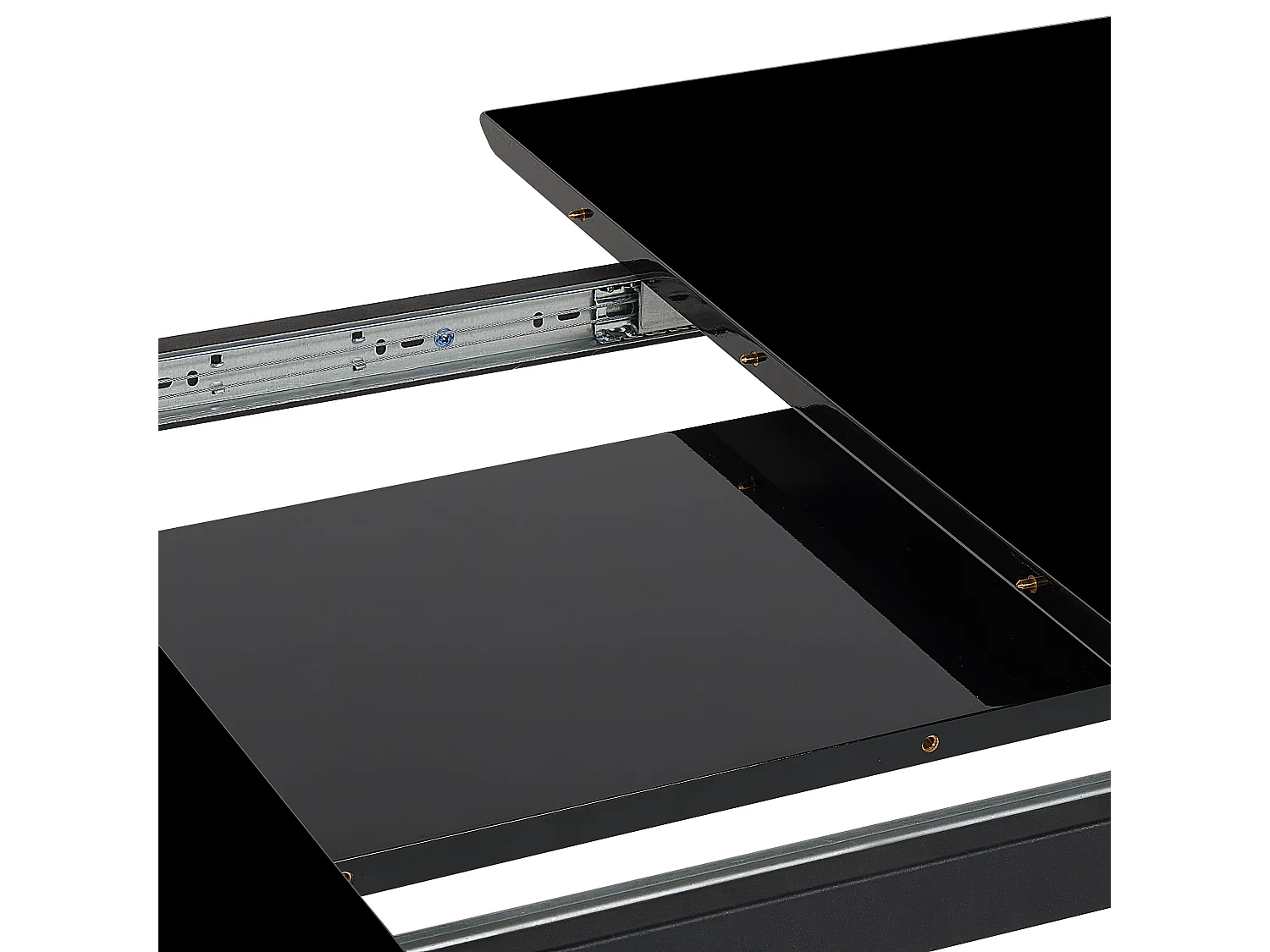 Table de salle à manger extensible TOURAN Noir 150/180 cm 90 cm