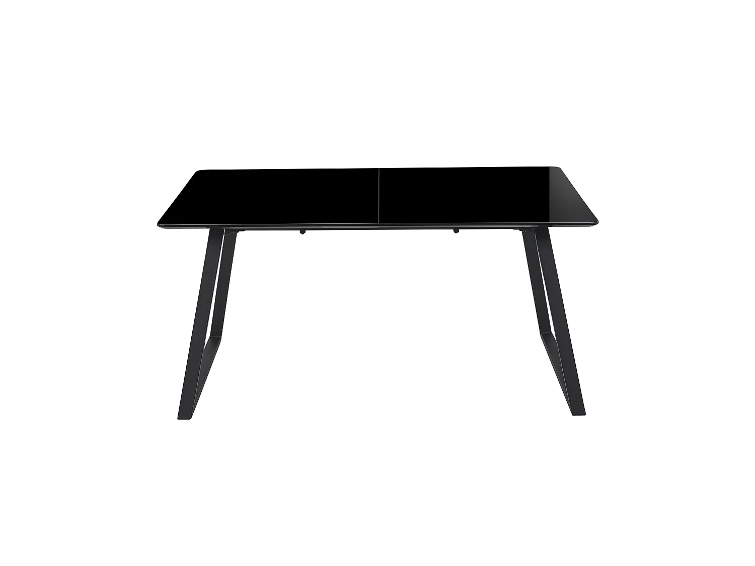 Table de salle à manger extensible TOURAN Noir 150/180 cm 90 cm