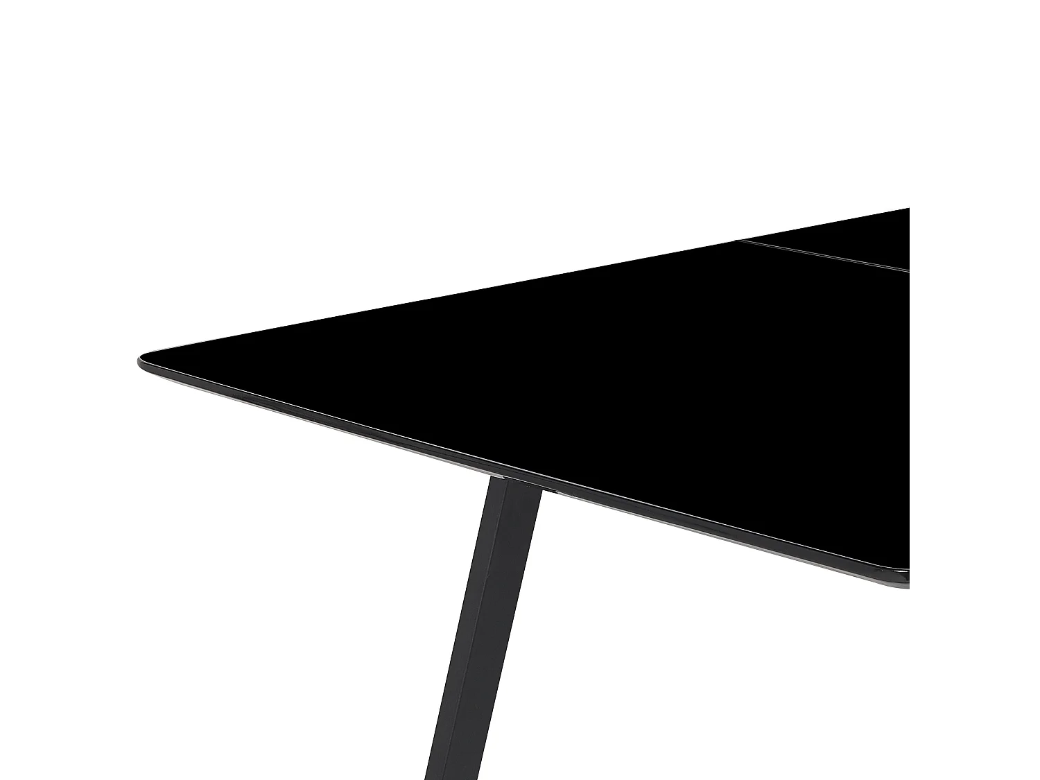 Table de salle à manger extensible TOURAN Noir 150/180 cm 90 cm