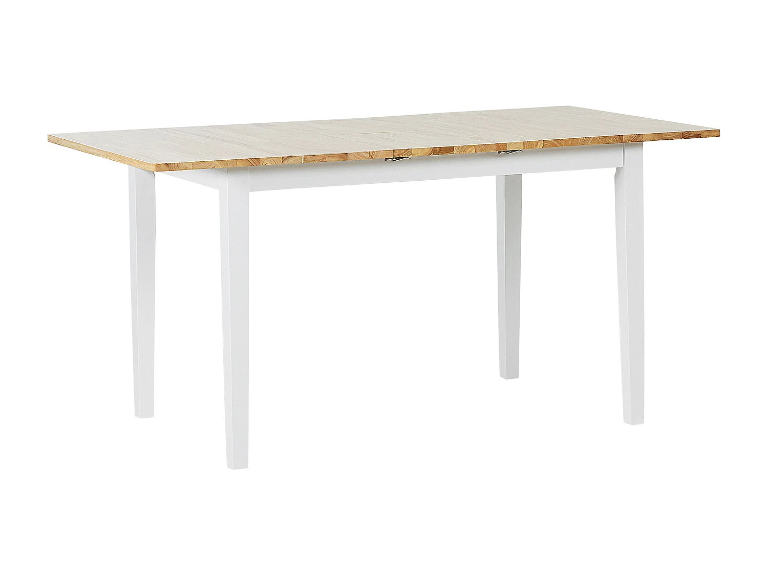 Eettafel uitschuifbaar HOUSTON Bruin/wit 120/150 cm 80 cm Hout