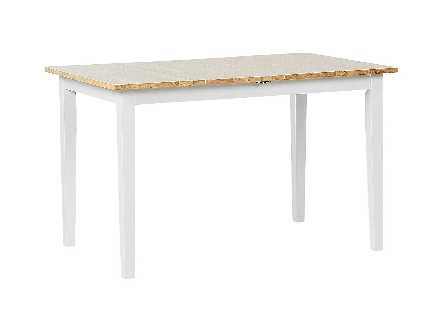 Table de salle à manger extensible HOUSTON Marron/blanc 120/150 cm 80 cm Bois