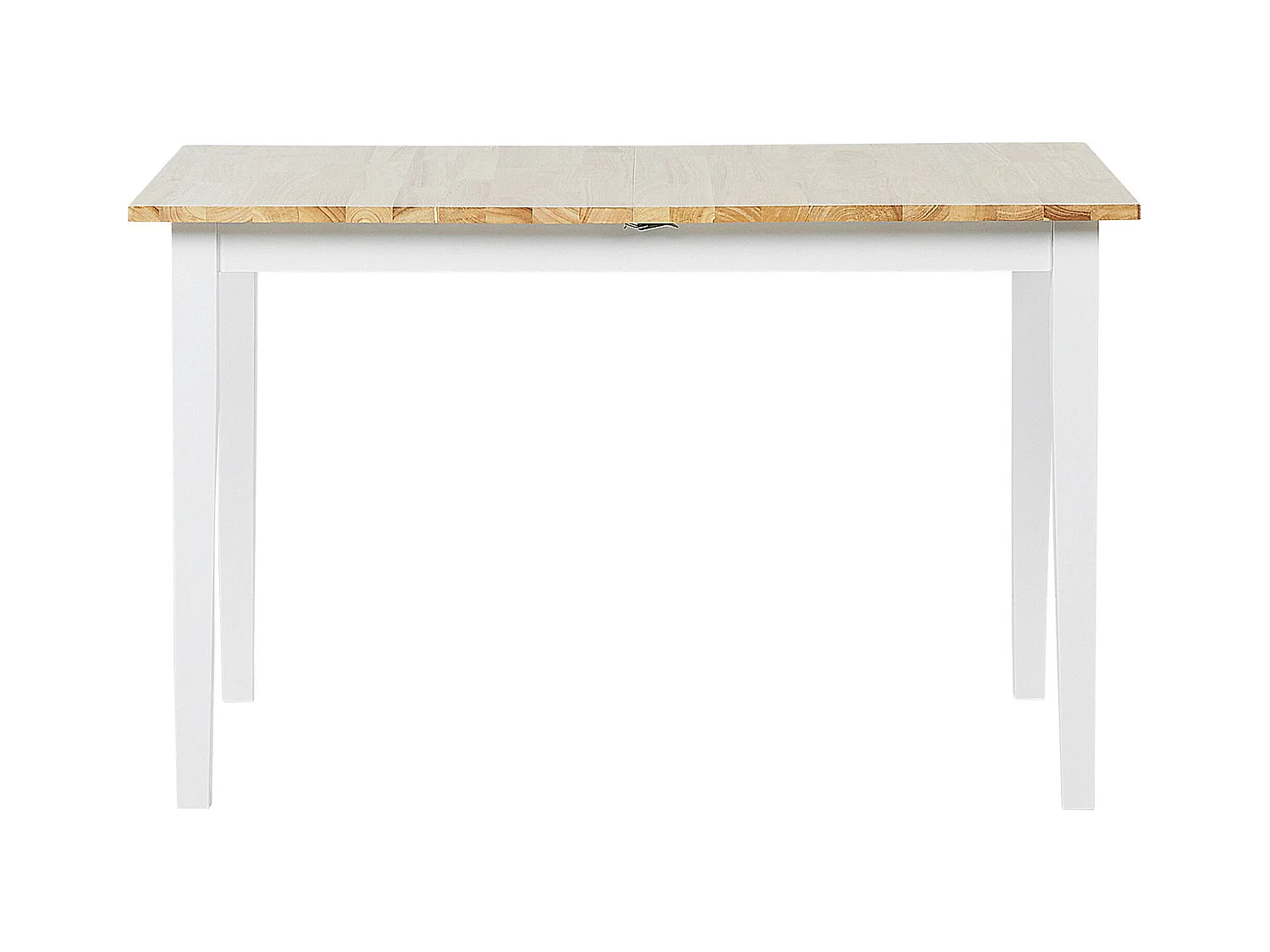 Table de salle à manger extensible HOUSTON Marron/blanc 120/150 cm 80 cm Bois