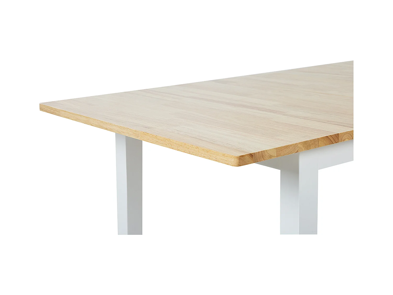 Table de salle à manger extensible HOUSTON Marron/blanc 120/150 cm 80 cm Bois