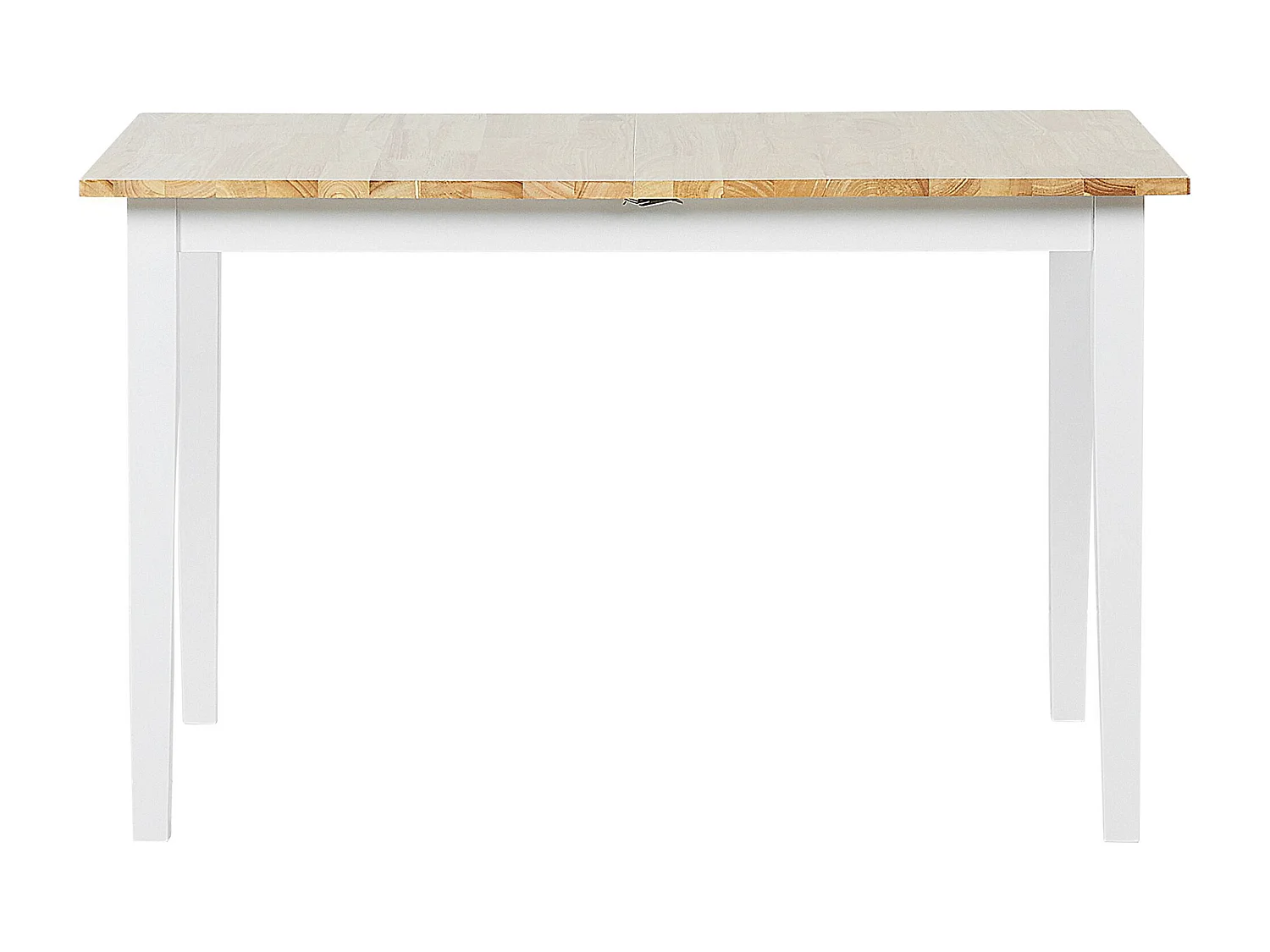 Table de salle à manger extensible HOUSTON Marron/blanc 120/150 cm 80 cm Bois