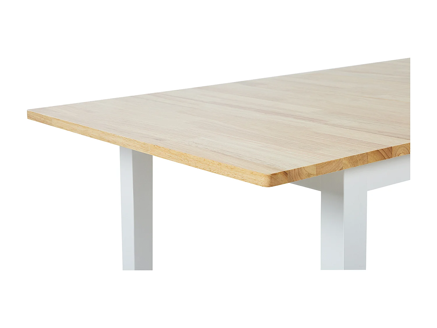 Table de salle à manger extensible HOUSTON Marron/blanc 120/150 cm 80 cm Bois