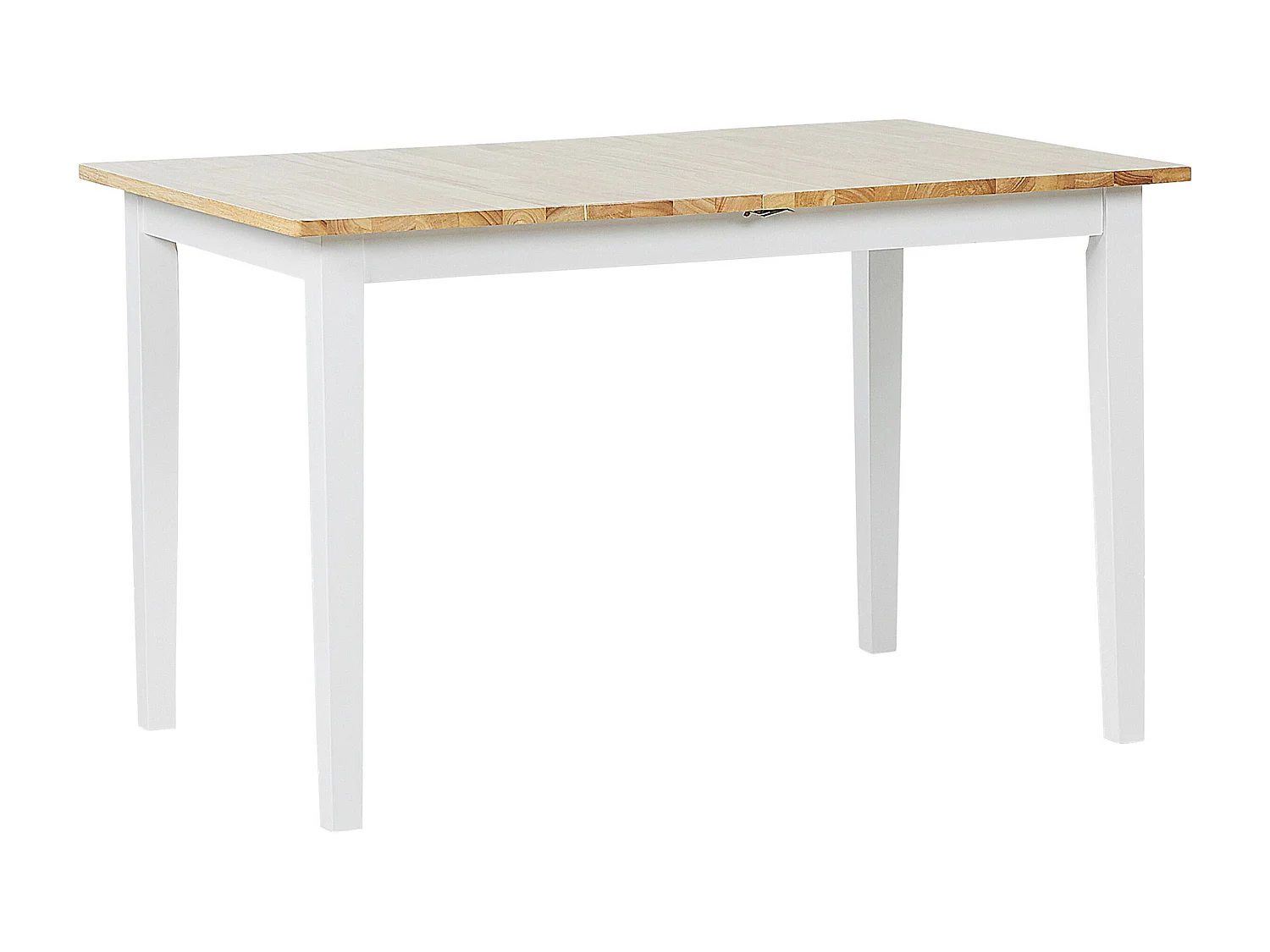 Eettafel uitschuifbaar HOUSTON Bruin/wit 120/150 cm 80 cm Hout
