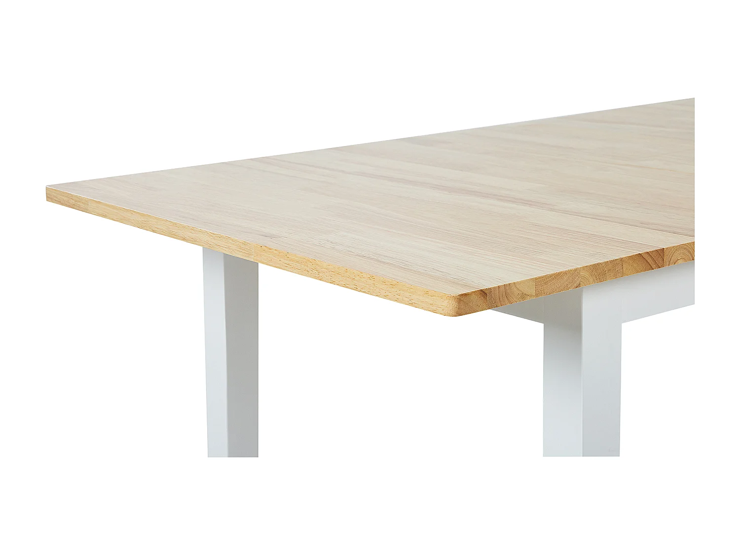 Eettafel uitschuifbaar HOUSTON Bruin/wit 120/150 cm 80 cm Hout