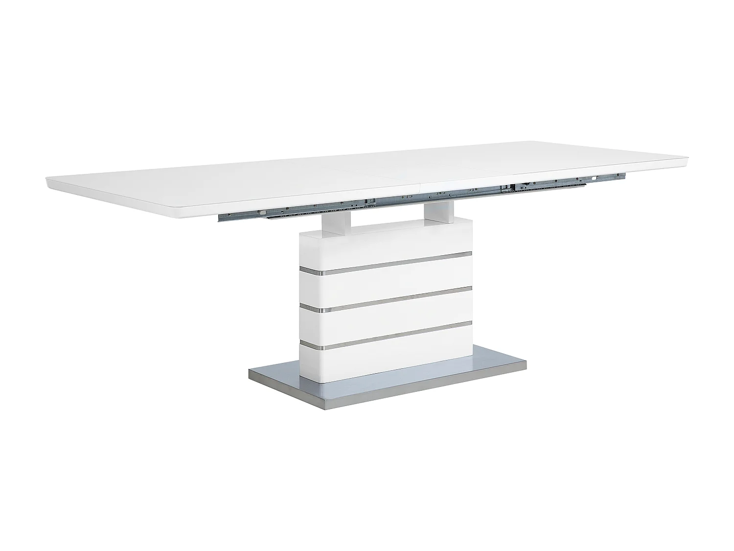 Table de salle à manger extensible HAMLER Blanc 180/220 cm 90 cm