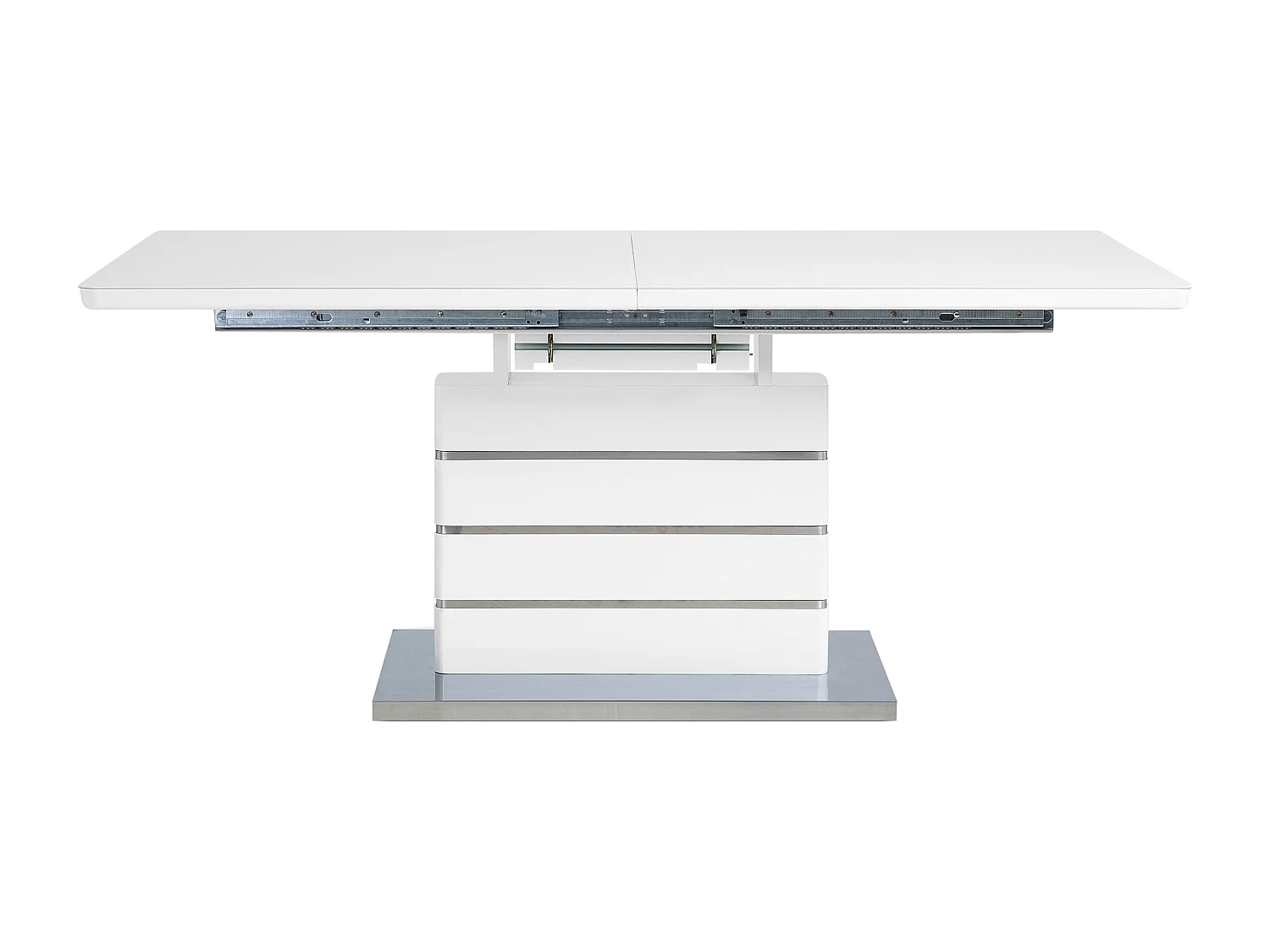 Table de salle à manger extensible HAMLER Blanc 180/220 cm 90 cm