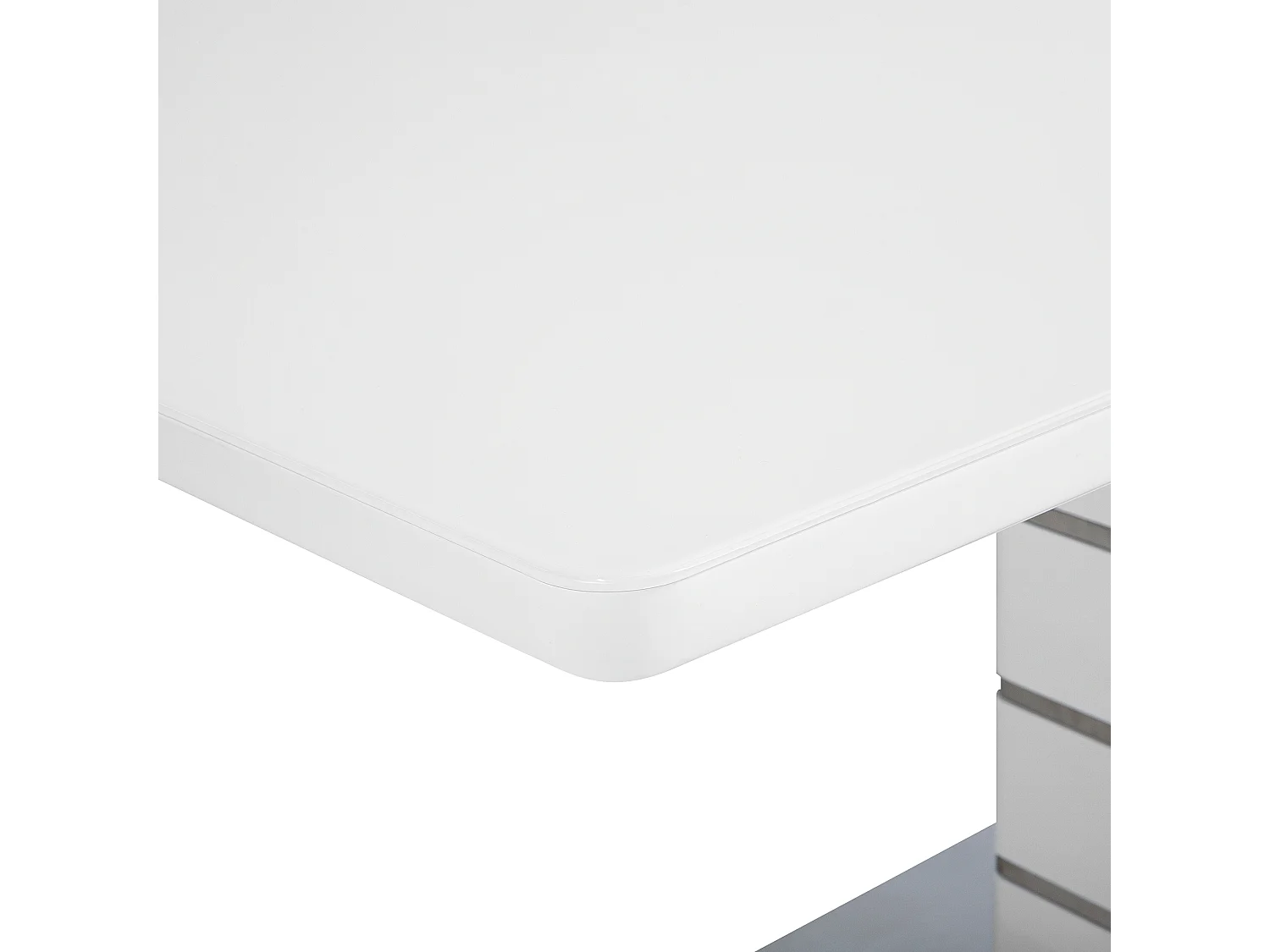 Table de salle à manger extensible HAMLER Blanc 180/220 cm 90 cm