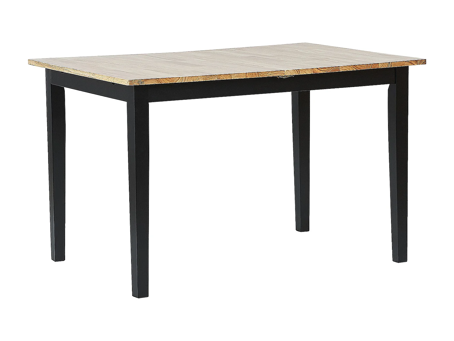 Table de salle à manger extensible HOUSTON Marron/noir 120/150 cm 80 cm Bois