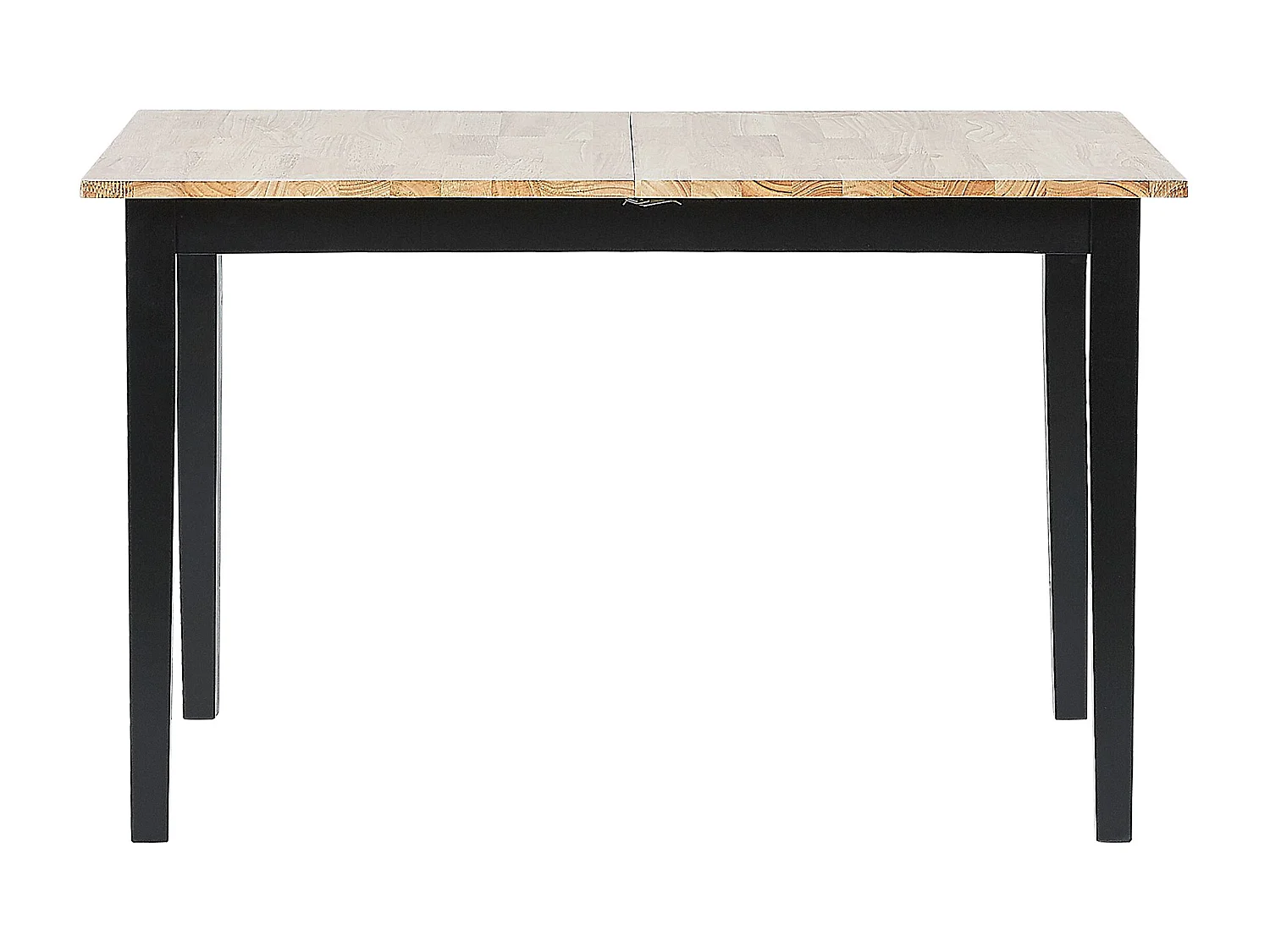 Table de salle à manger extensible HOUSTON Marron/noir 120/150 cm 80 cm Bois