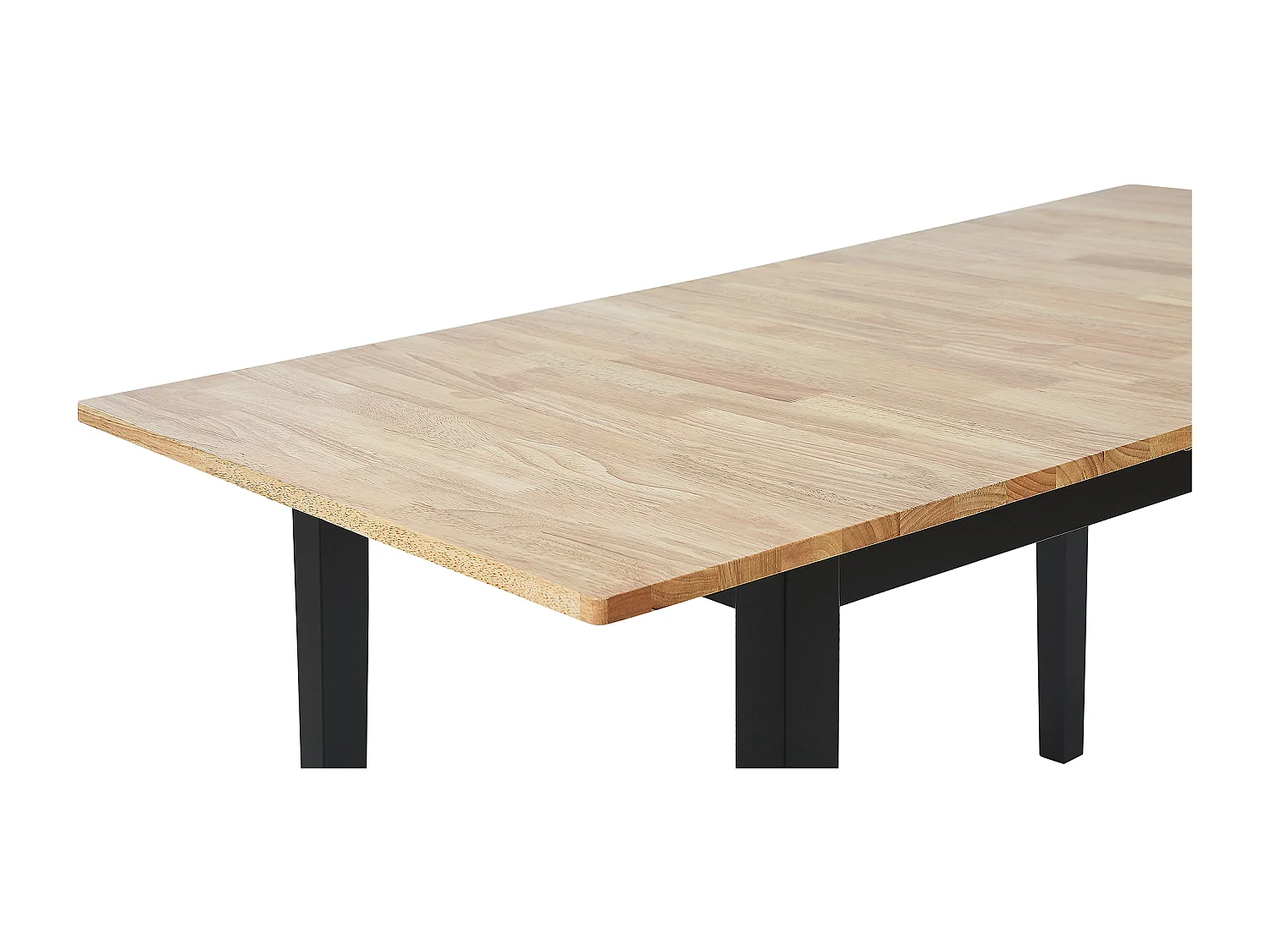 Table de salle à manger extensible HOUSTON Marron/noir 120/150 cm 80 cm Bois