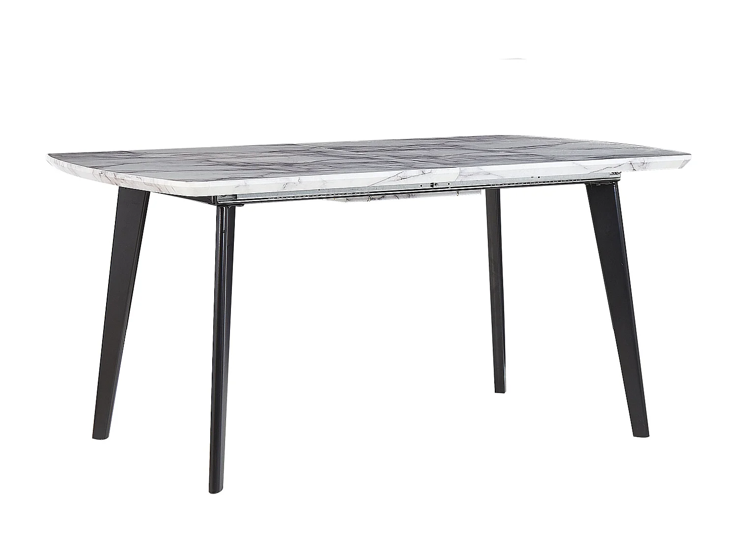 Tavolo da pranzo estensibile MOSBY Nero/ Bianco 160/200 cm 90 cm