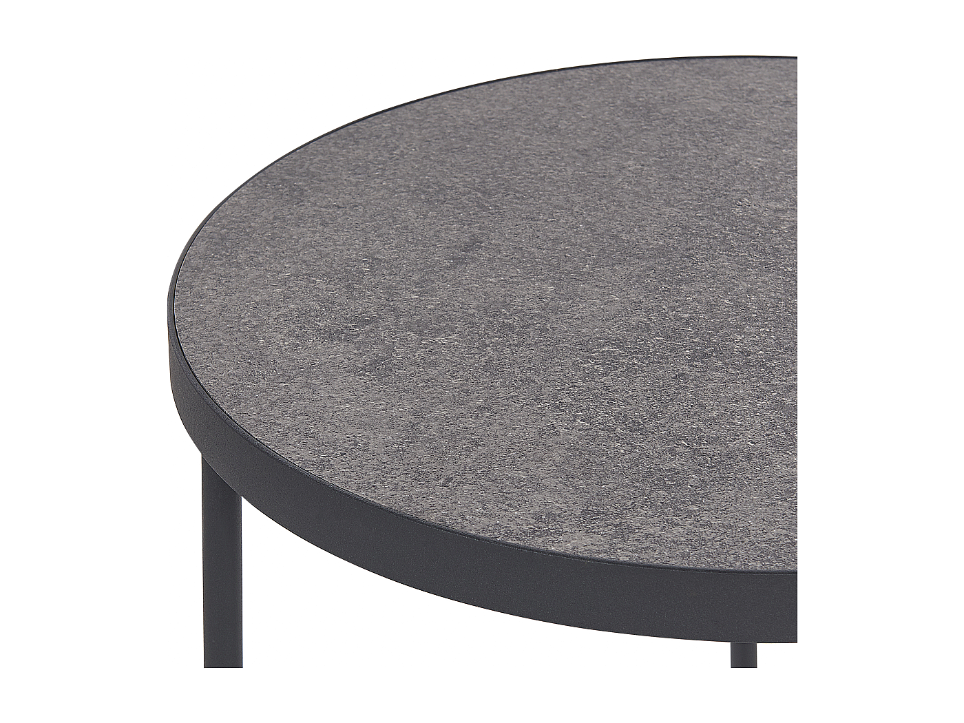 Mesa Auxiliar Gris Y Negro De Hormigón Estilo Urbano | Meses Sin Interés